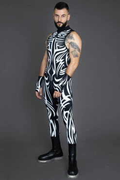 Spiritual Realm Sleeveless Men Costume 8 Spiritual Realm Sleeveless Men Costume -Unique Clothing spiritual realm sleeveless costume front view