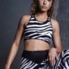 Zebra Print Sports Bra 1 Zebra Print Sports Bra -Unique Clothing sports bra zebra