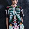 Sugar Skeleton Oversized Tee Dress -Unique Clothing sugar skeleton oversized tee dress close view