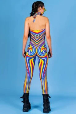 Swirl Girl Catsuit -Unique Clothing swirl girl catsuit back view