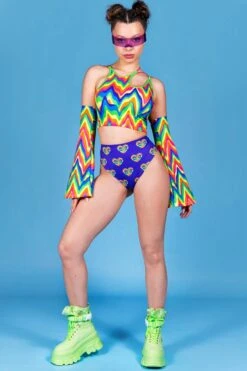 Tiny Love Scrunch Shorts Set -Unique Clothing tiny love shorts set front view