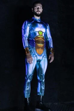 Titanium Men Costume -Unique Clothing titanium men costume side view