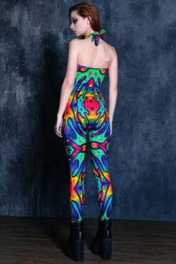 Totally Toxic Catsuit -Unique Clothing totally toxic catsuit back view