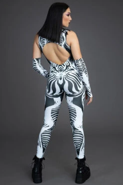 Tribal Mystic Cut Out Catsuit 9 Tribal Mystic Cut Out Catsuit -Unique Clothing tribal mystic cut out catsuit back view