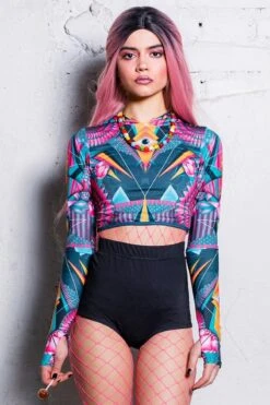 Trippy Hoodie Top -Unique Clothing trippy hoodie top