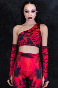 Twilight Bats One Shoulder Top