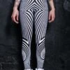 White Illusion Leggings -Unique Clothing white illusion high waisted leggings