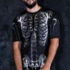 X-Ray Negative Skeleton Men T-Shirt -Unique Clothing x ray negative skeleton men t shirt