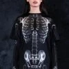 X-Ray Negative Skeleton Tee Dress -Unique Clothing x ray negative skeleton tee dress full view