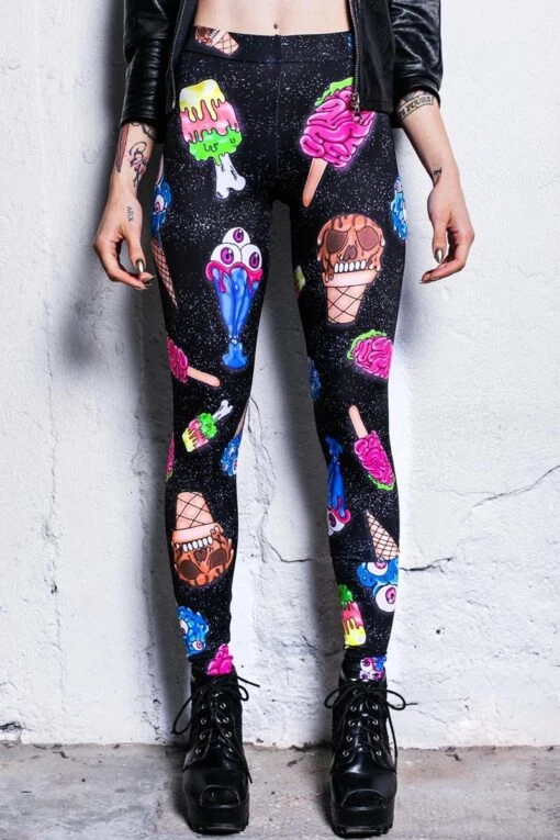 Zombie Ice Cream Leggings